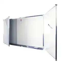 Tableau Triptyque Mural - Surface Blanc Émaillé - 200 x 100 cm 