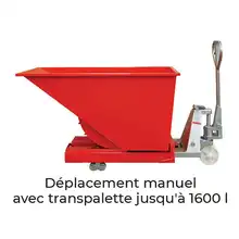 Benne autobasculante 320 à 2500 litres