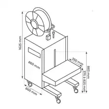 Cercleuse semi-automatique inox verticale