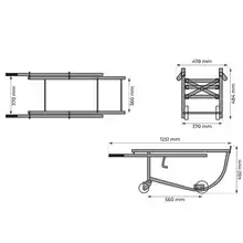 Chariot porte-fût basculant galvanisé 300 kg