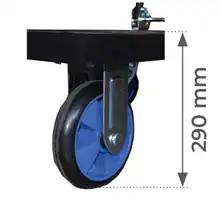 Chariot plastique avec dossier rabattable 300 et 500 kg