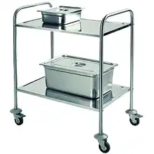 Servante inox 304 100 kg 2 ou 3 plateaux