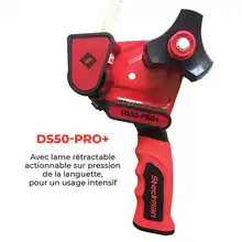 Dévidoir ergonomique premium pour rouleau adhésif