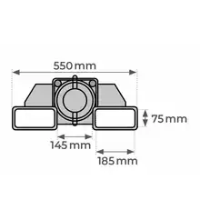 Eperon charge cylindrique enfourchable 510 kg