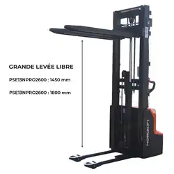 PSE13NPRO_ Gerbeur électrique lithium 1300 kg