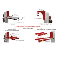 Elévateur positionneur manuel 200 à 400 kg