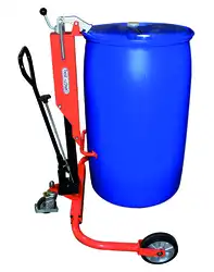 Chariot porte-fût 220 litres à rebord 250 kg