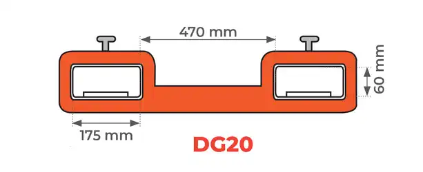 Pince porte-fûts 440 kg (2 fût)