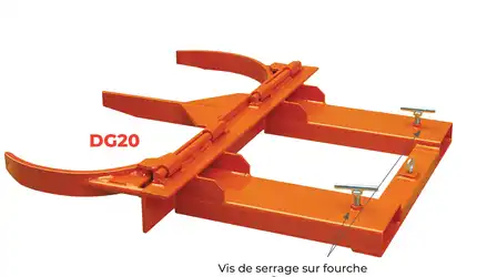 Pince porte-fûts 440 kg (2 fût)