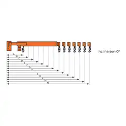 Potence télescopique inclinable 3000 kg