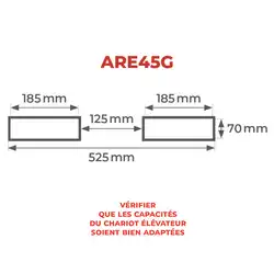 Potence télescopique inclinable 4500 kg