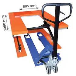 Table élévatrice électrique plateau en U 1000 et 1500 kg