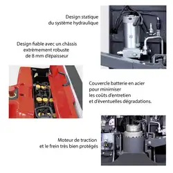 Trans-gerbeur électrique ergonomique à levée additionnelle 2000 kg