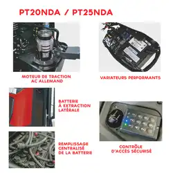 Transpalette électrique autoporté 2500 kg