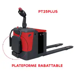 Transpalette électrique autoporté à grande vitesse 2500 kg