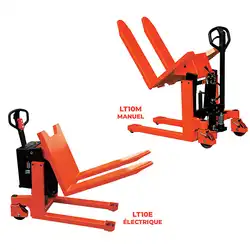 Transpalette basculeur manuel et électrique 1000 kg