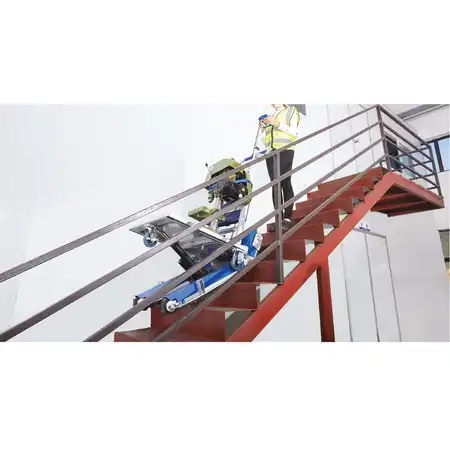 Diable monte-escaliers électrique aluminium à chenilles 300kg
