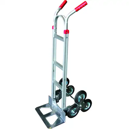 Diable aluminium trois roues monte-escalier 150 kg