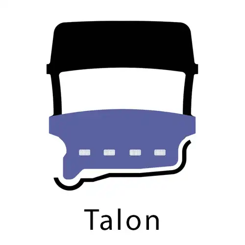 Pneu plein chariot élévateur Stellana POWER avec talon noir