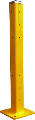 Poteau et lisse de protection