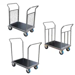 Chariot acier 600 x 800 mm modulable 1 ou 2 timons 300 à 500 kg