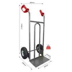 Diable acier tablier droit poignée ouverte 250 kg