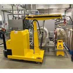 Grue d'atelier porte-à-faux  motorisée à mât fixe et extension électrique 1000 kg