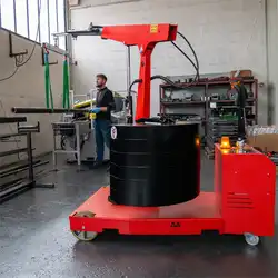 Grue d'atelier porte-à-faux motorisée rotation électrique du mât à 220º 1000 kg