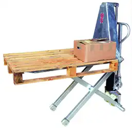 Transpalette manuel haute levée galvanisé 1000 kg