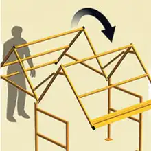 Mezzanine pivot safety gate