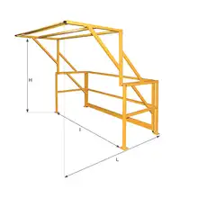 Mezzanine pivot safety gate
