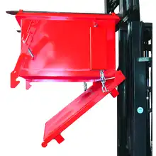 Hinged bottom skip 500 to 1100 liters