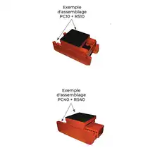 Chain roller load skates 10 to 60 ton