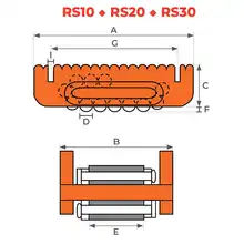 Chain roller load skates 10 to 60 ton