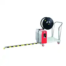 Semi-automatic pallet strapping machine