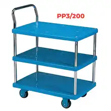 Plastic trolley and shelf trolley 200 kg