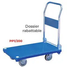 Plastic trolley and shelf trolley 200 kg