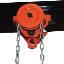 Manual hoist trolley 500 to 10000 kg