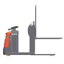 Order picker with lifting forks and 1200 kg load capacity