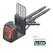 Order picker with scissor lift and 2000 kg load capacity