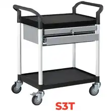 Shelf trolley with drawer 250 kg