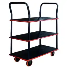 Standard shelf trolley 120 kg 2 or 3 shelves