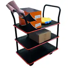 Standard shelf trolley 120 kg 2 or 3 shelves