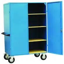 Mesh or solid metal shelf trolley 300 kg