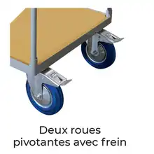 Workshop trolley with wooden platforms 300 and 500 kg