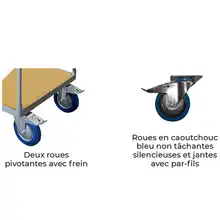 Timber platform trolley 500 kg