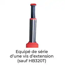 Single-cylinder rod bottle jack 3000 to 32000 kg