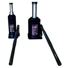 Double cylinder rod bottle jack 4000 and 12000 kg