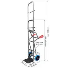 Premium steel collapsible sack truck 250 kg