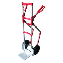 Aluminium keg sack truck with folding plate 300 kg